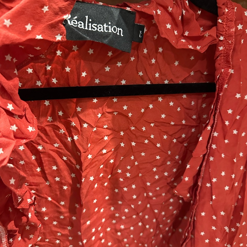 Realisation Par Red Dress with Star Pattern - Picture 2 of 3